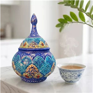 قندان میناکاری مسی سایز 20 