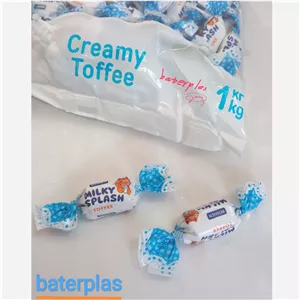 تافی شیری MILKY SPLASH بسته یک کیلویی برند روشن اوکراین