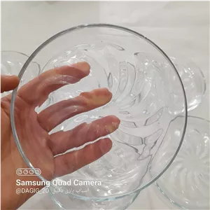 پیش دستی شیرینی خوری شیشه ای کاوه 1405