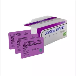 نخ امبدینگ PDO بنفش صفر کات شده بسته 25 عددی 