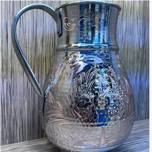 پارچ مسی دست ساز(الماس تراش) 
