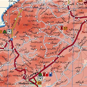 کتاب نقشه سیاحتی استان سمنان اثر انتشارات ایرانشناسی JFE