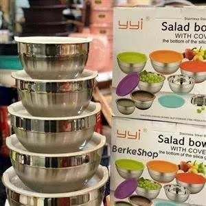 لگن استیل درب دار مارک yyi