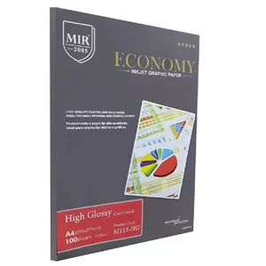کاغذ گلاسه میر سایز A4 وزن 115 گرم بسته 100 برگی