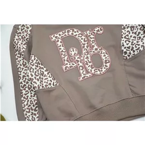 ست دخترانه بلوز دورس و شلوار کتان بگ طرح dior کد 11188