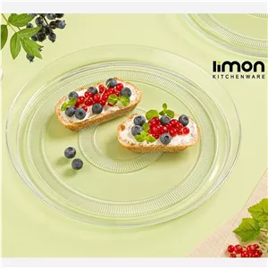 دیس گرد شیشه ای 33 سانتی لیمون (پس کرایه)