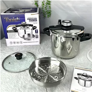 زودپز سه کاره تمام استیل 7 لیتری تونیش کف چدن