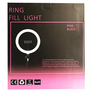 رینگ لایت RFL قابل تنظیم دما 3000-6500 کلوین دایمر 120 درجه 46x28x8 میلیمتر