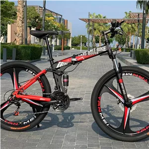 دوچرخه تاشو سایز 26 سایز 24 سایز 27 LAND ROVER رنگ قرمز 