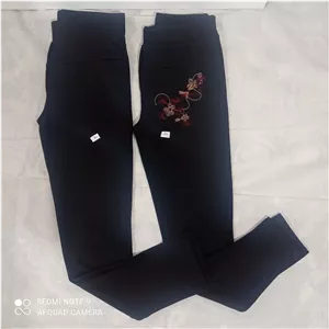 شلوار غواصی دخترانه سایز 80رنگ مشکی ساده و گلدوزی شده طبق تصویر