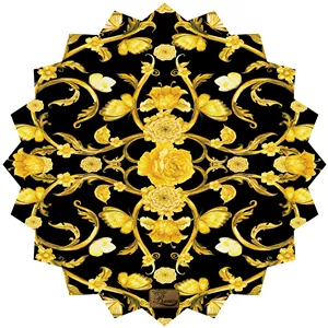 رومیزی ستاره پارچه ای مخمل طرح گل زرد سایز 50 در 50 سانتی متر مدل T22-42156 شرکت رنس (ارسال رایگان همراه با هدیه)