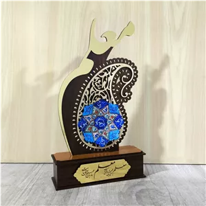 تندیس معلم مینا کاری کد3 