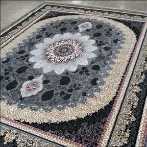 قالی کاشان رنگ فیلی 9متری مدل گیتا ، فرش 2 ونیم در 3و نیم متری پرز بلند و ضخیم