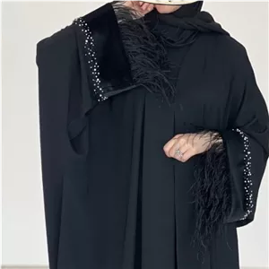 عبا زنانه عبا جواهر دوزی مانتو عبایی عبا مخمل عبا ساتن عبا کرپ (پس کرایه)