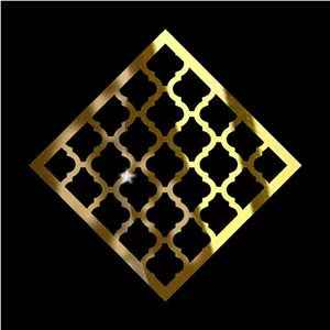 موتیف آینه ای رزین،طرح ونوس،جنس مولتی استایل،دردورنگ طلایی و نقره ای،سایز 20سانت