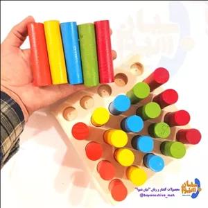 مونته سوری استوانه اندازه گیری (26 قطعه چوبی) مناسب بالای 2 سال