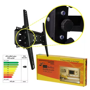 براکت پایه تلویزیون بالا پایین شو 55 تا 75اینچ دیواری نگهدارنده استندطبقه قفسه دکوری میز تلویزیون نصب دیواری (پس کرایه)