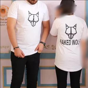 تیشرت مردانه ارسال رایگان رنگ سفید مدل ولف