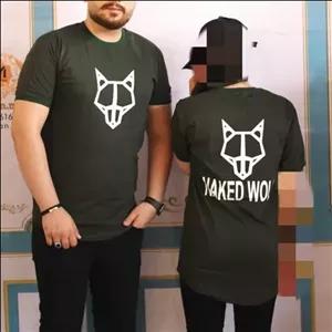 تیشرت مردانه ارسال رایگان رنگ سبز مدل ولف