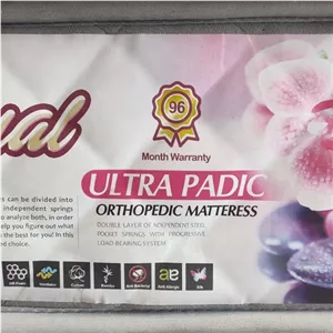 تشک فول طبی بدون فنر رویال مدل التراپدیک(کامل ریباند دانسیته 120کیلو) 10سال ضمانت سایز  دونفره بزرگ 180 در 200