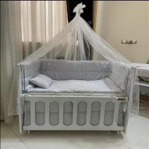 تخت  گهواره  نوزاد الیزا  کنار  مادر  چوبی  دیوانکو  Divancoo  رنگ سفید ابعاد  120  * 60