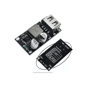 2عدد ماژول مبدل کاهنده فست شارژ QC3.0 با خروجی USB مدل AJ27 u1A شارژر ماشین شارژر فست شارژر کامیون