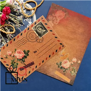 پاکت و کاغذ نامه وینتیج سایزآ6