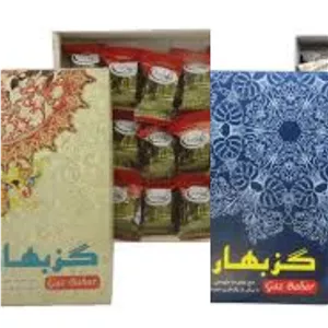 گز لقمه ای انگبین 28 درصد مغز بادام عسلی بهار خوانسار 