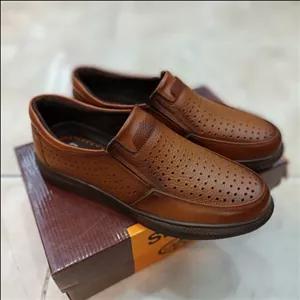 کفش تابستانه سوراخ دار چرم دور دوخت