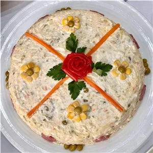 سالاد الویه ژامبون خونگی(یک کیلویی)