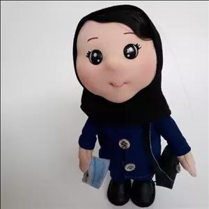 عروسک نبات خانم معلم 20 سانتی با لباس غیرقابل تعویض