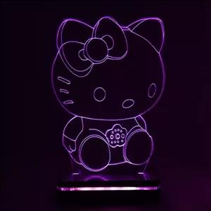 چراغ خواب اتاق کودک مدل هلو کیتی hello kitty  مدل کلید دار سان لیزر