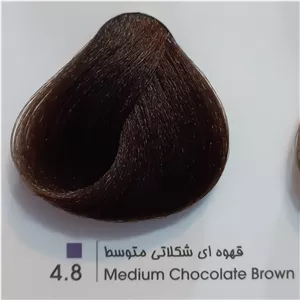 رنگ موی حرفه ای لیونل کالر قهوه ای شکلاتی متوسط 8 4حجم 100 میل