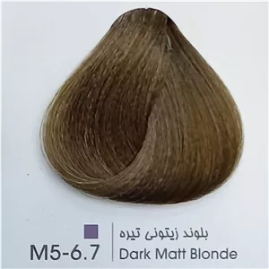 رنگ موی حرفه ای لیونل کالر بلوند زیتونی تیره M5 6 7 حجم 100 میل