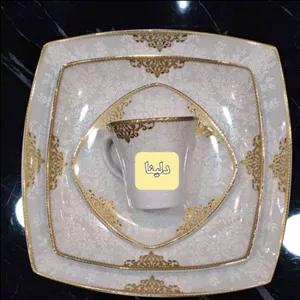 چینی پردیس طرح جدید دلینا 105 پارچه 12 نفره بسیار زیبا ( هزینه ی ارسال پس کرایه) 