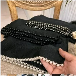 شال زنانه مجلسی کوپرا مرواریدی