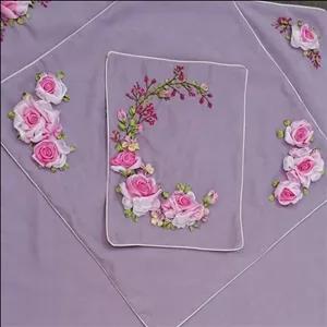 سجاده عروس و ست جشن عبادت روباندوزی رنگ ثابت 