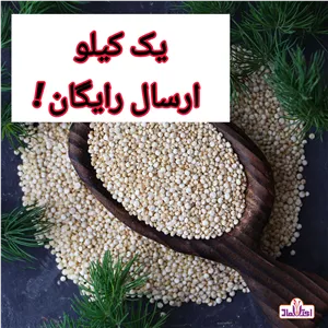دانه کینوا سفید اعلا 250 گرمی اعتماد محصول پرو(خاویار گیاهی)