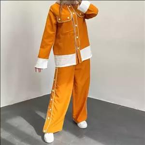 ست بلوز و شلوار جنس کراش فریسایز تا46 رنگبندی 