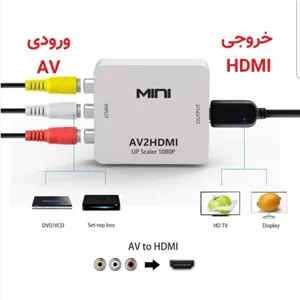 مبدل AV به HD مینی(سه به سه به AV)