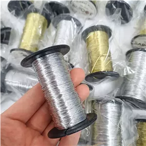 سیم گلسازی باروک روکش دار نقره ای شماره 3 (1رول)