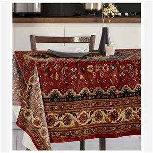 رومیزی و زیر سفره ای مخمل پورش 6 الی 8 نفره 5007