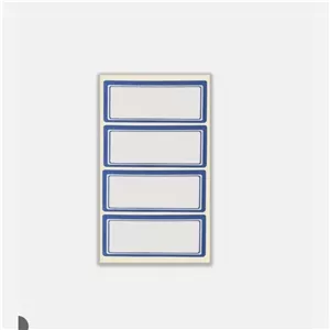 برچسب اتیکت دور آبی سایز 3 در 7.5 (قیمت یک عدد) 