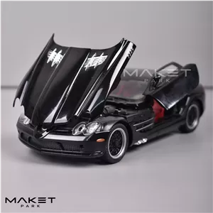 ماکت ماشین فلزی بنز slr رنگ مشکی سایز 1 24