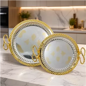 سینی پذیرایی 3سایز طرح کلاسیک (وارداتی)