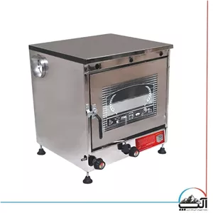 تنور گازی استیل دو طبقه تک ساج