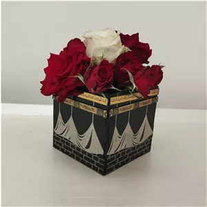 جعبه چوبی طرح کعبه 10 10 (جعبه خانه خدا)