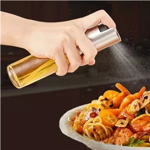 اسپری روغن خوراکی 100 میلیلیتری - ظرف شیشهای با نازل اتمیزه ضد چکه