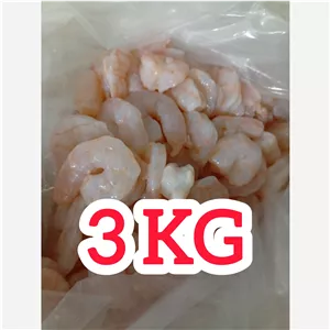 فیله خالص میگو سوپر درشت سایز 30 40 پک سه کیلویی
