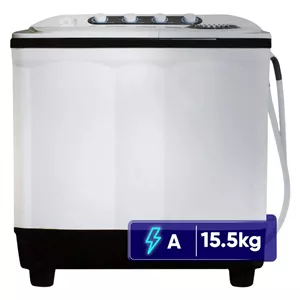 ماشین لباسشویی دو قلو 15.5 کیلوگرم نیمه اتوماتیک پاکشوما مدل FA15